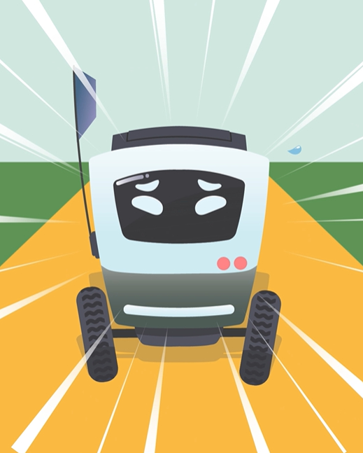 "Robot Food Delivery Service", Illustrator, After Effects